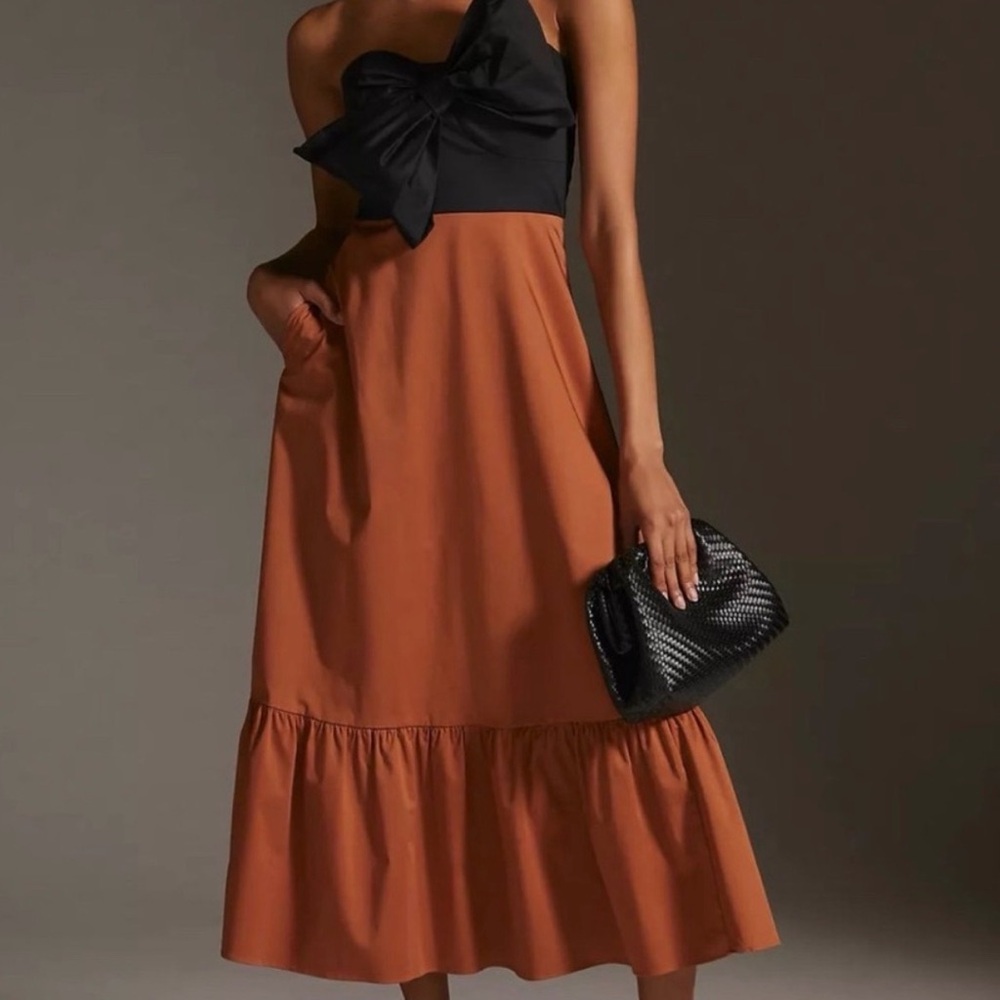 Anthropologie Hutch Bow Tie Dress Size 8